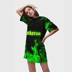 Футболка женская длинная SABATON, цвет: 3D-принт — фото 2