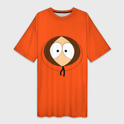 Футболка женская длинная Кенни, цвет: 3D-принт