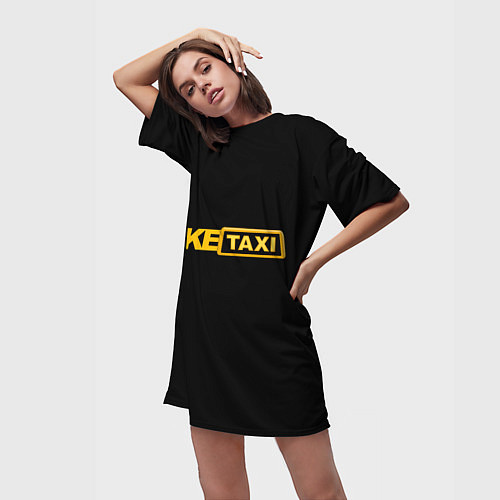 Женская длинная футболка Fake Taxi / 3D-принт – фото 3