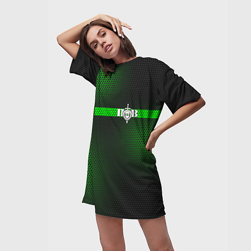Женская длинная футболка Пограничные Войска / 3D-принт – фото 3