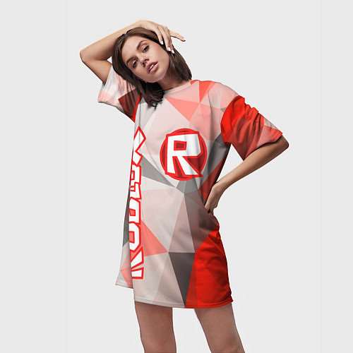 Женская длинная футболка ROBLOX 6 / 3D-принт – фото 3