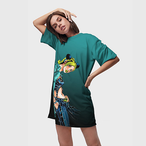 Женская длинная футболка Джолин Кудзё / 3D-принт – фото 3