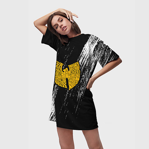 Женская длинная футболка Wu-Tang Clan / 3D-принт – фото 3