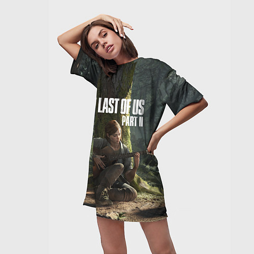 Женская длинная футболка The Last of Us part 2 / 3D-принт – фото 3