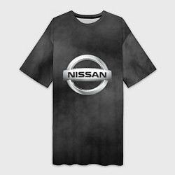 Женская длинная футболка NISSAN