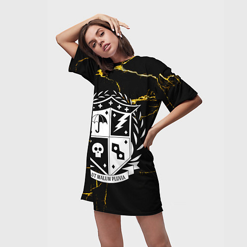 Женская длинная футболка UT MALUM PLUVIA Z / 3D-принт – фото 3