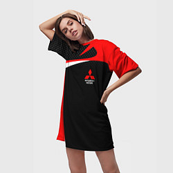 Футболка женская длинная EVO Racer uniform, цвет: 3D-принт — фото 2