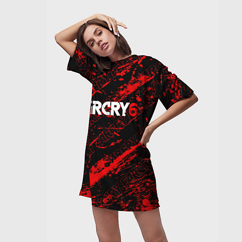 Женская длинная футболка FAR CRY 6 / 3D-принт – фото 3