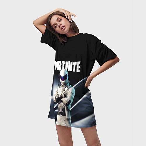 Женская длинная футболка FORTNITE / 3D-принт – фото 3