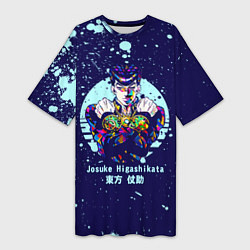 Футболка женская длинная JoJo Bizarre Adventure, цвет: 3D-принт