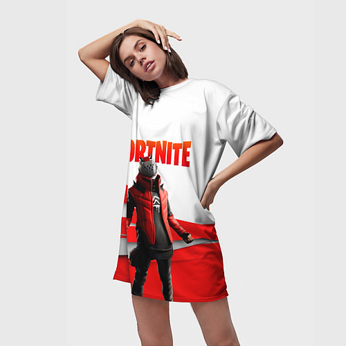 Женская длинная футболка FORTNITE / 3D-принт – фото 3