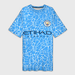 Женская длинная футболка Manchester City 2021 Home Kit
