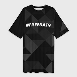 Футболка женская длинная FREEBAT9, цвет: 3D-принт