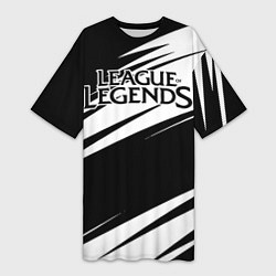 Футболка женская длинная League of Legends, цвет: 3D-принт