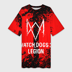 Футболка женская длинная Watch Dogs: Legion, цвет: 3D-принт