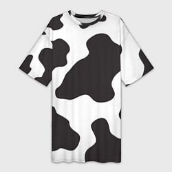 Женская длинная футболка Корова