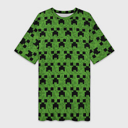 Женская длинная футболка Minecraft