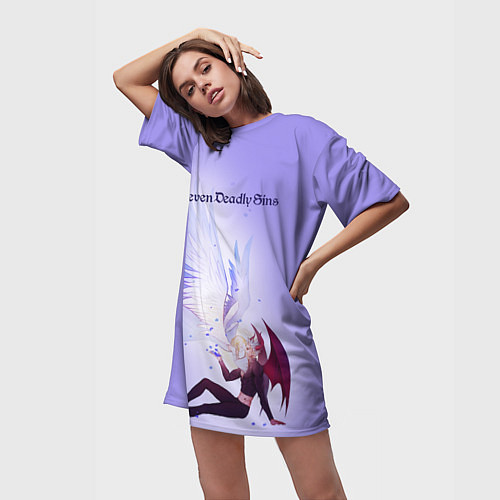 Женская длинная футболка The Seven Deadly Sins / 3D-принт – фото 3