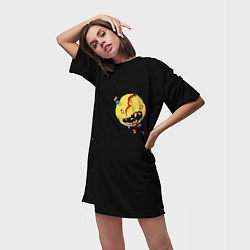 Футболка женская длинная V s favorite T-shirt, цвет: 3D-принт — фото 2