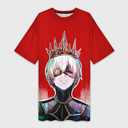 Футболка женская длинная Ken King, цвет: 3D-принт