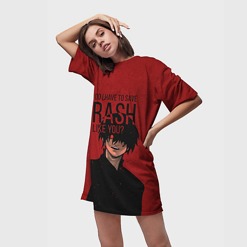 Женская длинная футболка Trash / 3D-принт – фото 3