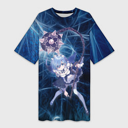 Футболка женская длинная Рэм, цвет: 3D-принт