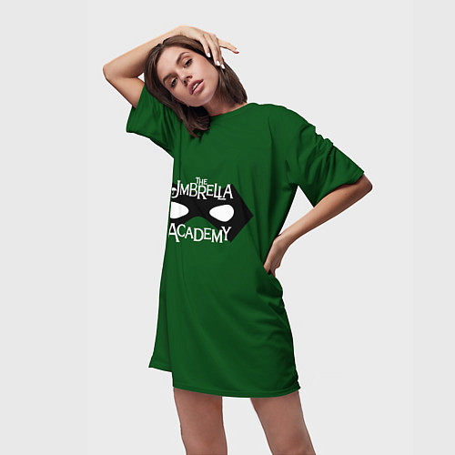 Женская длинная футболка Umbrella academy / 3D-принт – фото 3