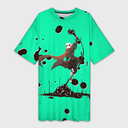 Футболка женская длинная Undertale, цвет: 3D-принт