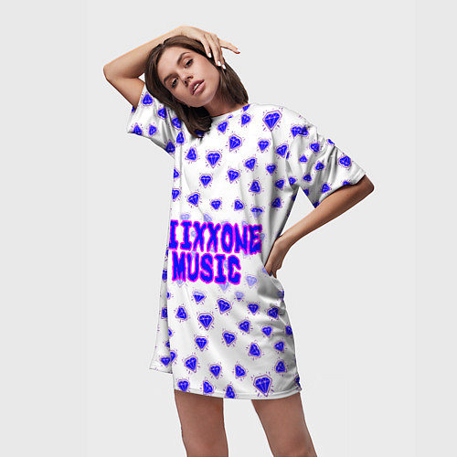 Женская длинная футболка OniixxOneMusic1 / 3D-принт – фото 3