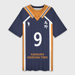 Футболка женская длинная KARASUNO 9 ФОРМА КАРАСУНО, цвет: 3D-принт