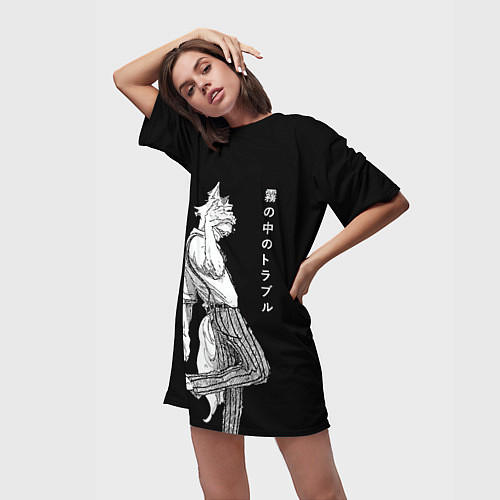 Женская длинная футболка Выдающиеся звери Легоси / 3D-принт – фото 3