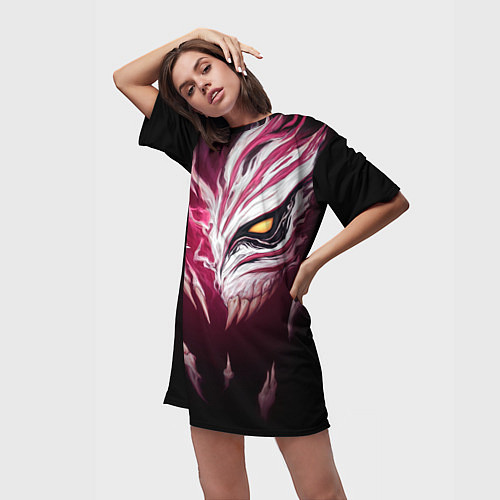 Женская длинная футболка ИЧИГО БЛИЧ BLEACH / 3D-принт – фото 3