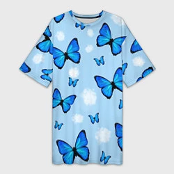 Женская длинная футболка Бабочки Моргенштерна