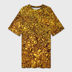 Женская длинная футболка Сусальное золото