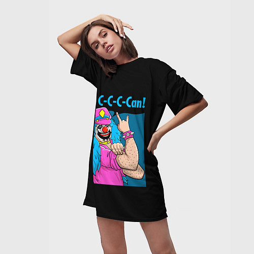 Женская длинная футболка Dr Rockzo / 3D-принт – фото 3