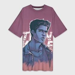 Футболка женская длинная Teen Wolf Scott McCall, цвет: 3D-принт