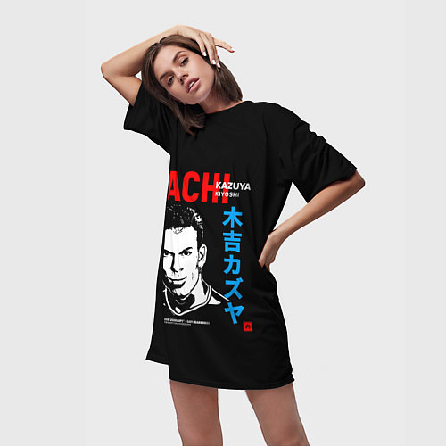 Женская длинная футболка Kozuya / 3D-принт – фото 3