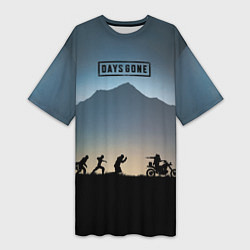 Футболка женская длинная Days Gone, цвет: 3D-принт