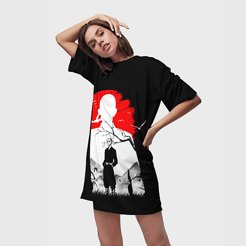 Женская длинная футболка Кэн Рюгудзи Токийские мстители / 3D-принт – фото 3