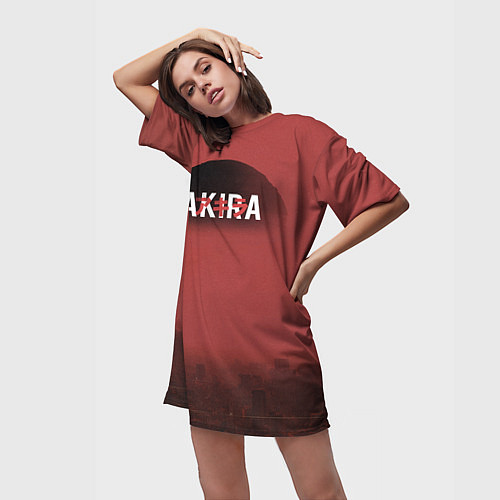 Женская длинная футболка Акира / 3D-принт – фото 3