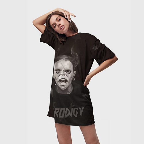 Женская длинная футболка Keith Flint THE PRODIGY Z / 3D-принт – фото 3