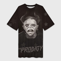 Футболка женская длинная Keith Flint THE PRODIGY Z, цвет: 3D-принт