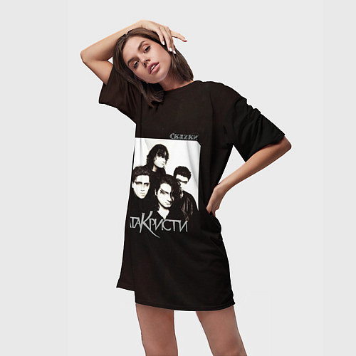 Женская длинная футболка Агата Кристи СкаZки / 3D-принт – фото 3