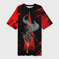 Женская длинная футболка Хяккимару Dororo Дороро спина Z