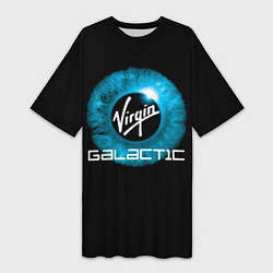 Женская длинная футболка Virgin Galactic Вирджин Галактик