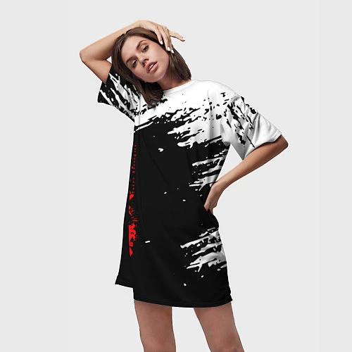 Женская длинная футболка Токийские мстители / 3D-принт – фото 3