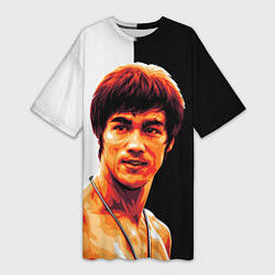 Футболка женская длинная Jeet Kune Do, цвет: 3D-принт