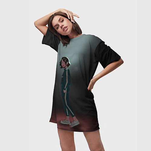 Женская длинная футболка Вера Ванг / 3D-принт – фото 3