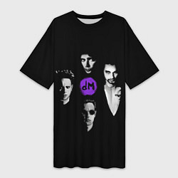 Женская длинная футболка Depeche mode band