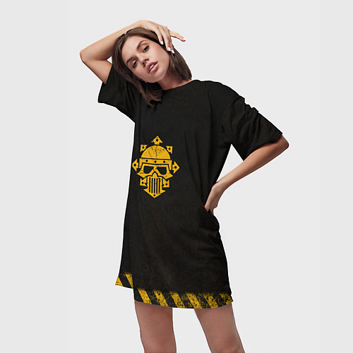Женская длинная футболка Железные Воины после Ереси цвет легиона / 3D-принт – фото 3